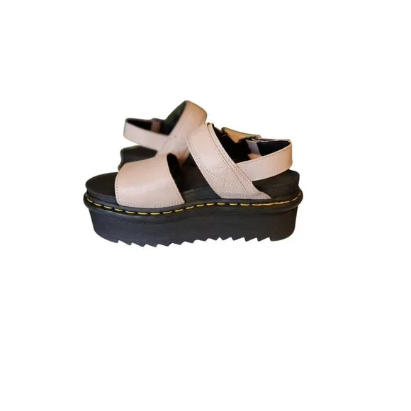 Dr. Martens Voss Quad Vintage Taupe Platform Sandal Women's Size 9 - Picture 4 of 11